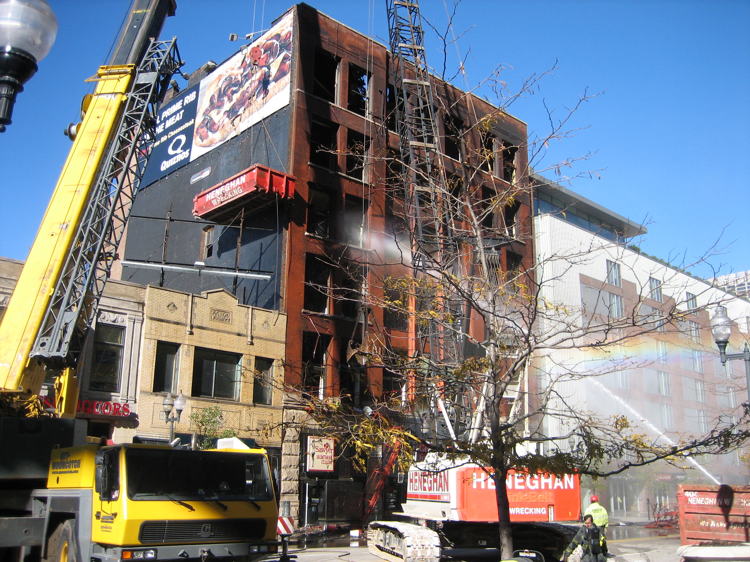 emergency response demolition project
