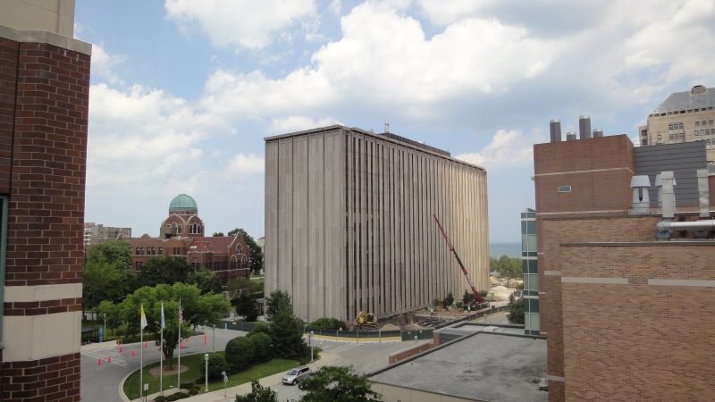 loyola damen hall before demolition