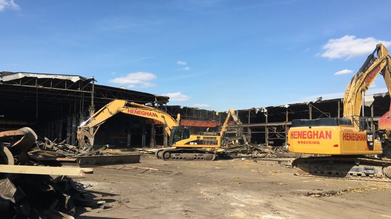 industrial demolition project - castle metal
