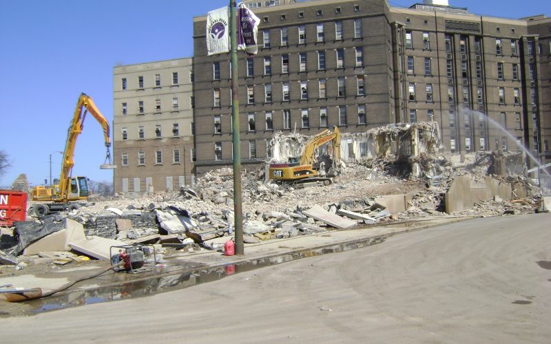 Michael Reese project, crushers working