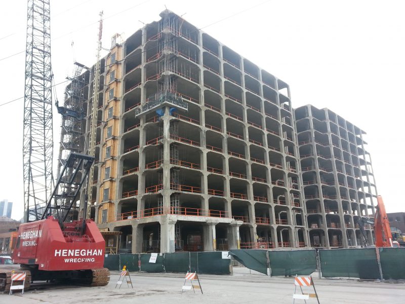 Google interior demolish project, downtown Chicago