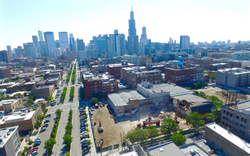 harpo studios drone aerial photos